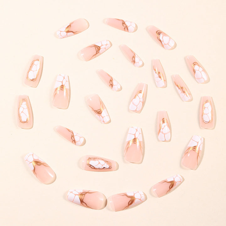 Marble Effect Stiletto Nail Art Extensions Bowlift