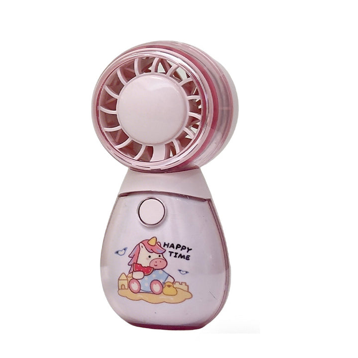 Unisex compact rechargeable handheld fan with cute cat design and quiet motor Bowlift