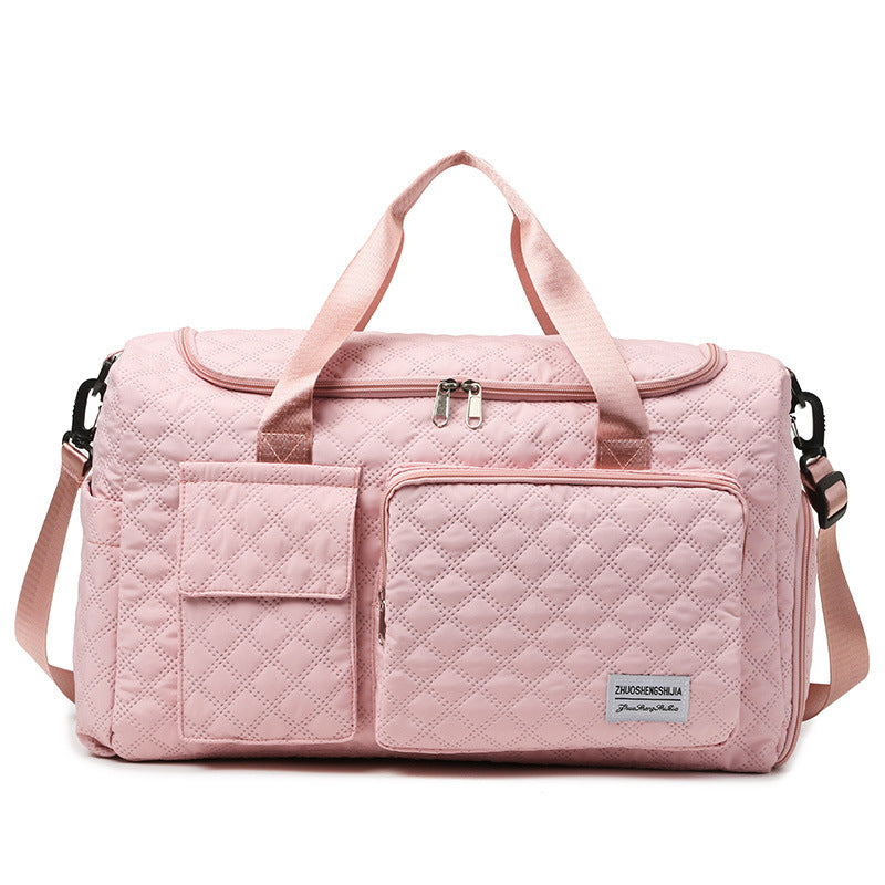 Premium Quilted Gym Duffel Bag