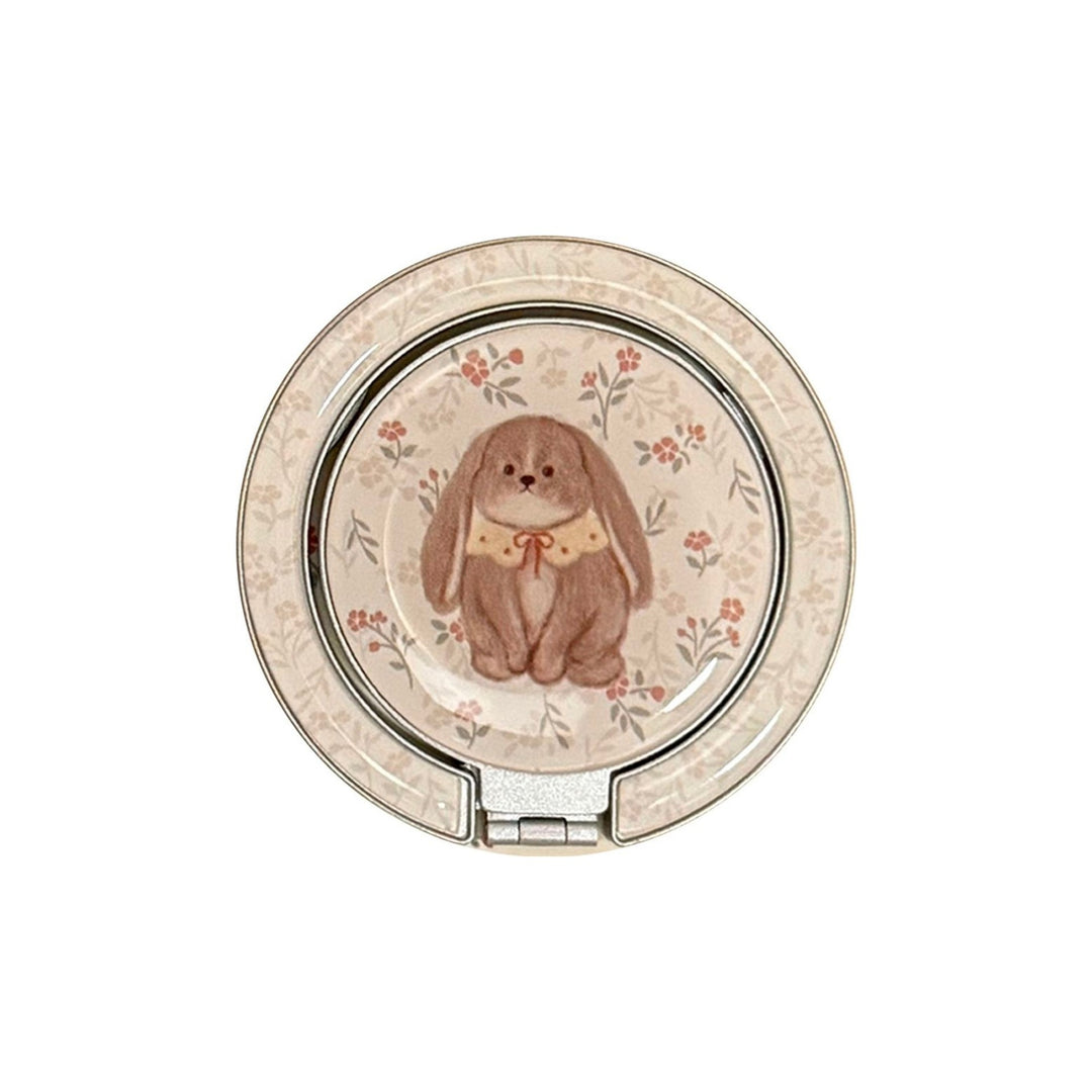 Playful hand mirror with rabbit design Bowlift