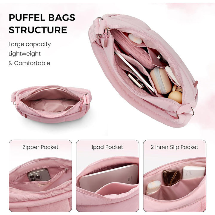 Stylish shoulder bag with padded carrying strap and versatile compartments Bowlift