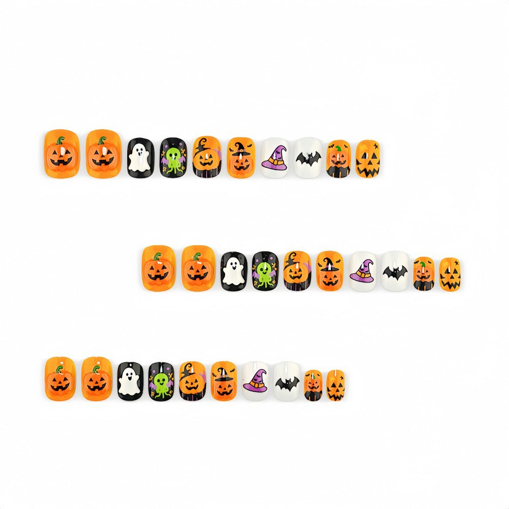 Halloween Nail Set with Creepy Designs Bowlift