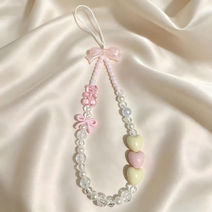 Beaded Charm Phone Strap Bowlift