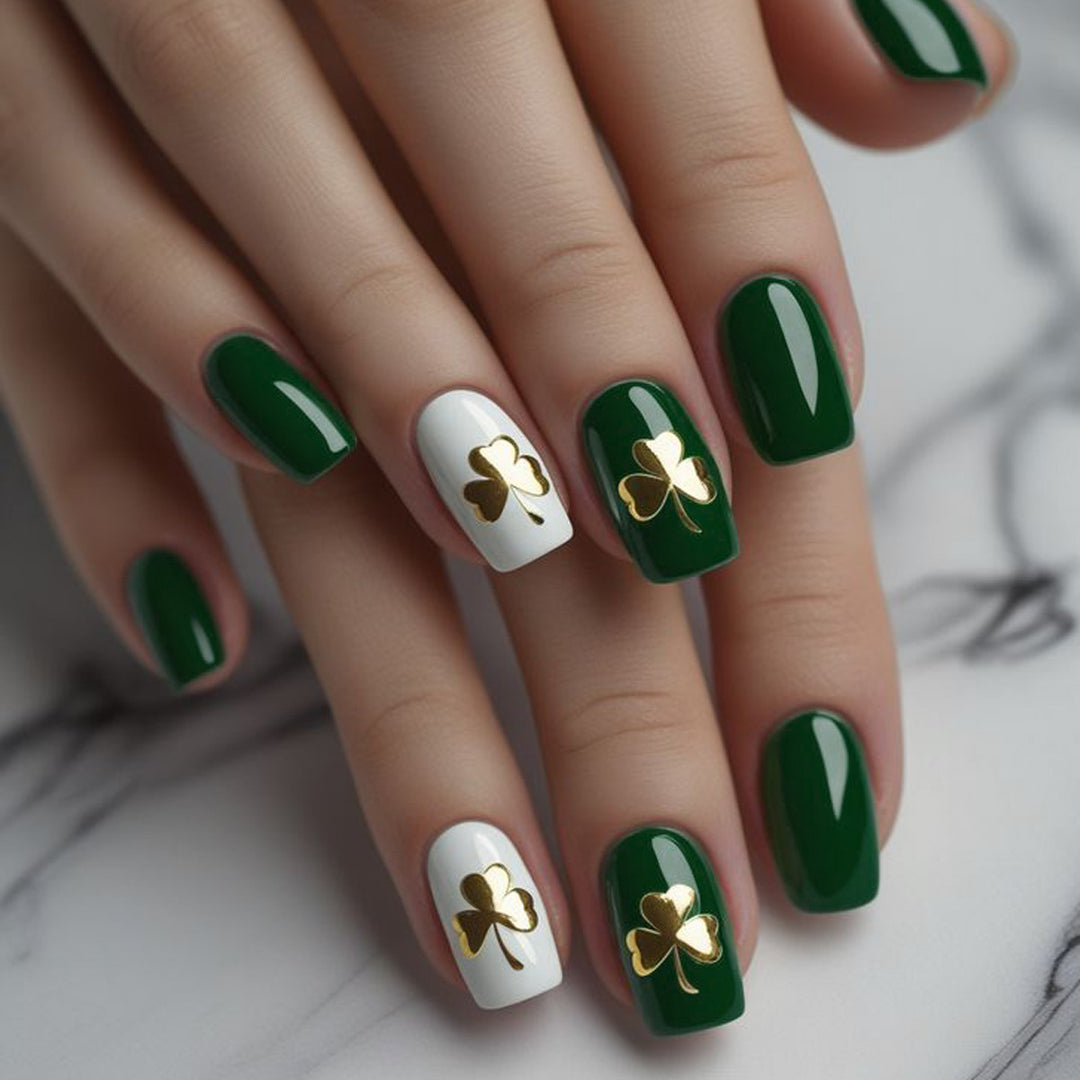 Decorative Shamrock Nail Art Set Bowlift
