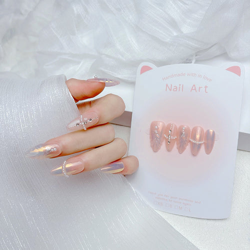 Premium French Tip Press-On Nails Bowlift