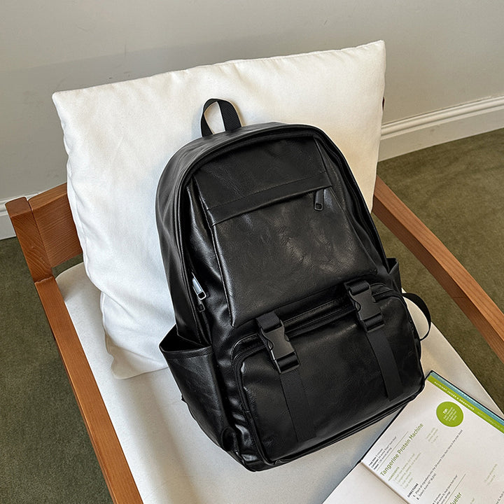Vintage-Style Leather Backpack Bowlift