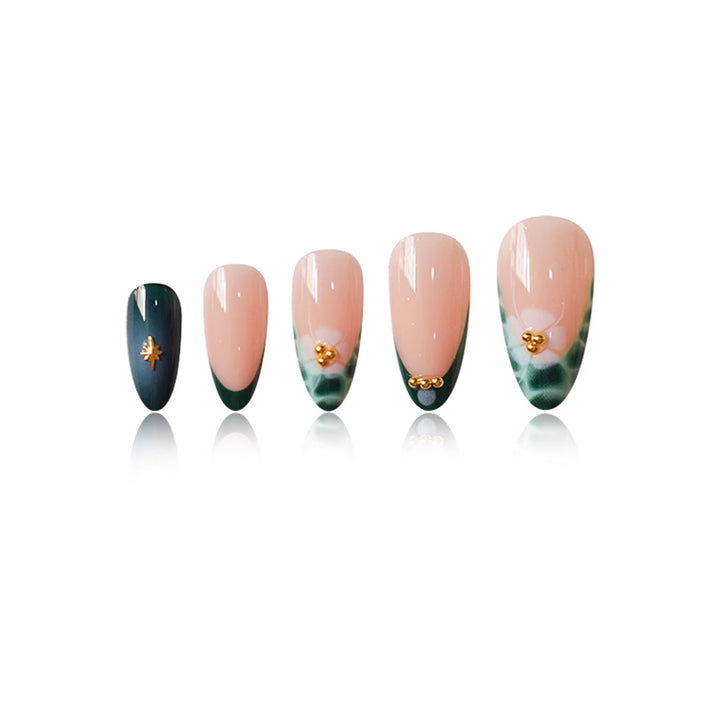 Chic Artistic Press-On Nail Set Bowlift
