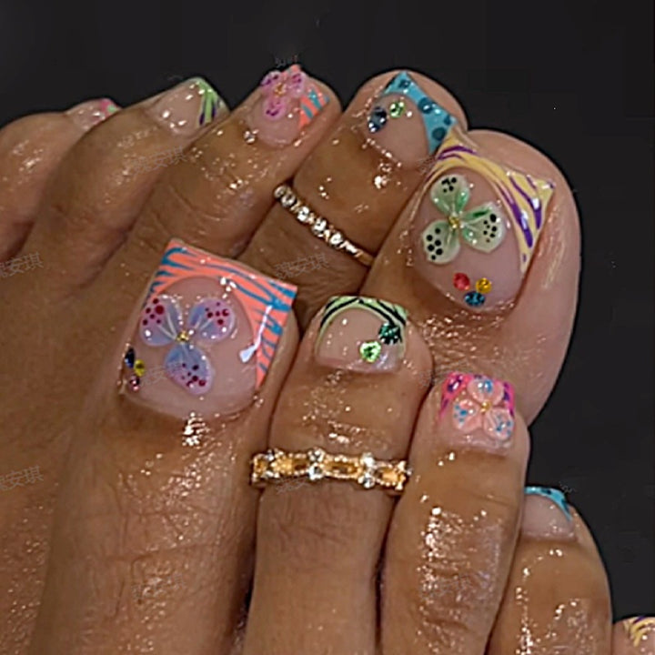 Creative nail art set with cheerful butterfly designs Bowlift