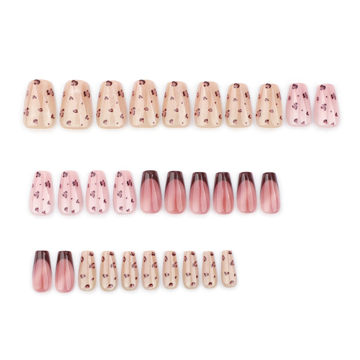 Artistic nail extensions with elegant glitter design Bowlift