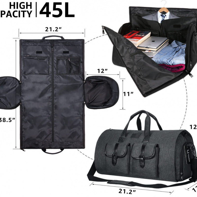 Elegant suit bag with separate shoe compartment Bowlift