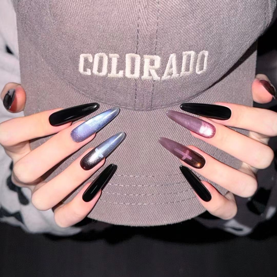 Stiletto Press-On Nail Extensions Bowlift