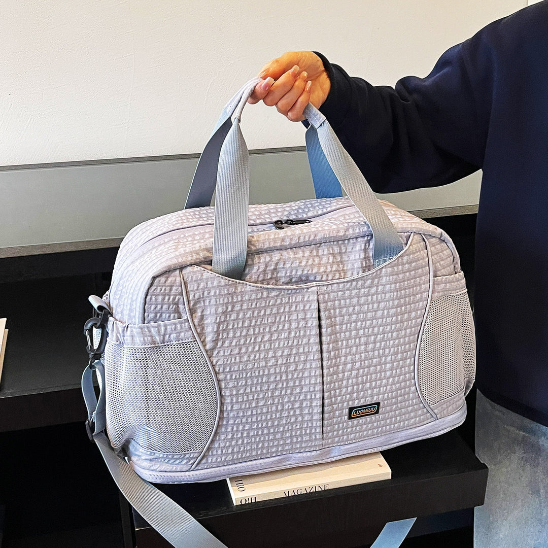 Textured Sports Duffle Bowlift