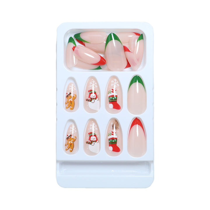 Festive Holiday-Themed Press-On Nails Bowlift