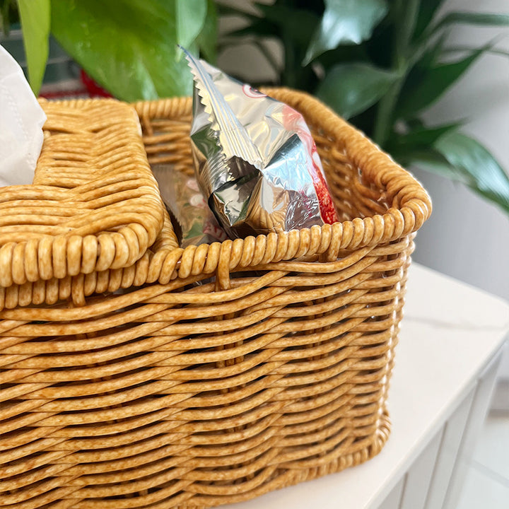 Woven Tissue Box Holder Bowlift