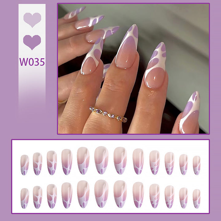 Artistic nail tips with elegant pattern Bowlift