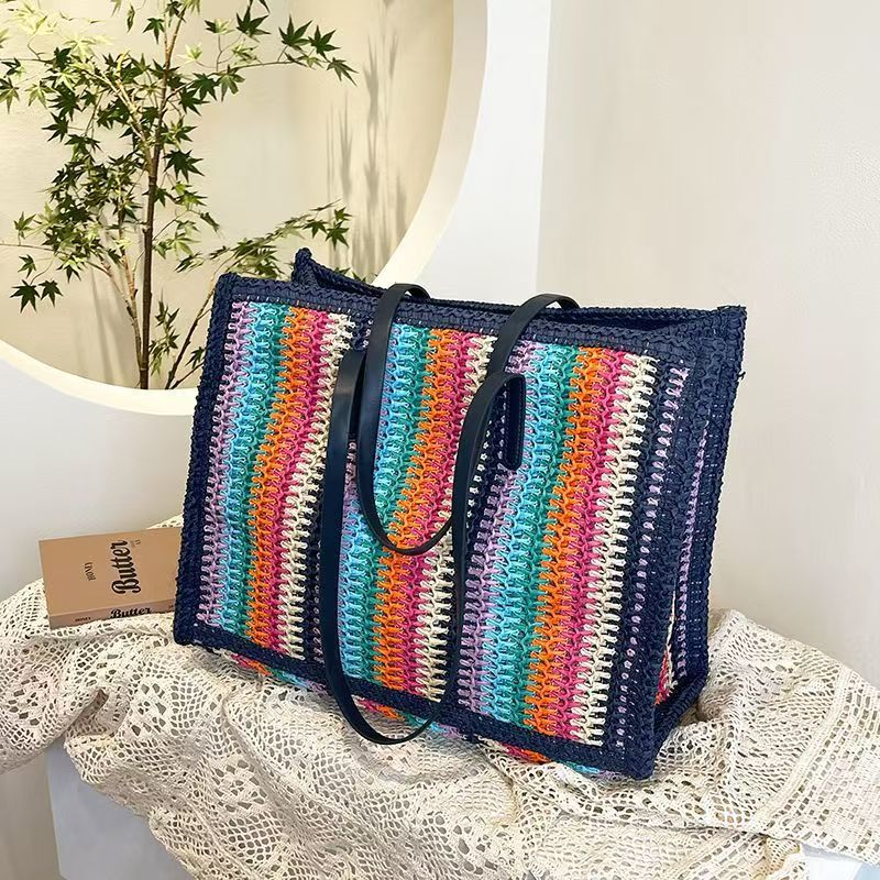 Multifunctional Bast Beach Bag Bowlift