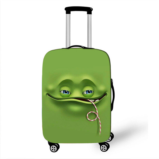Unisex Hard-shell suitcase with funny cartoon face Bowlift