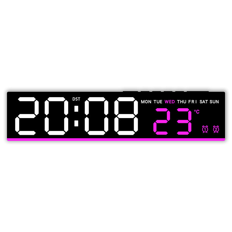 Digital LED weather clock with large display Bowlift