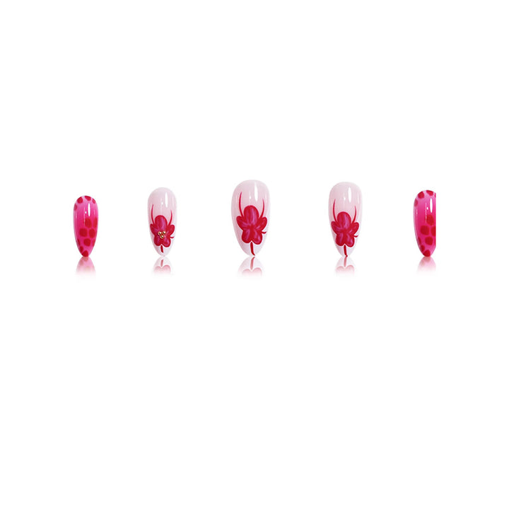 Elegant Floral Stiletto Nail Art Bowlift 1787977864