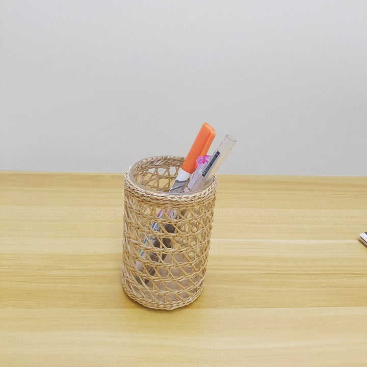 Handcrafted Woven Glass Holder Bowlift