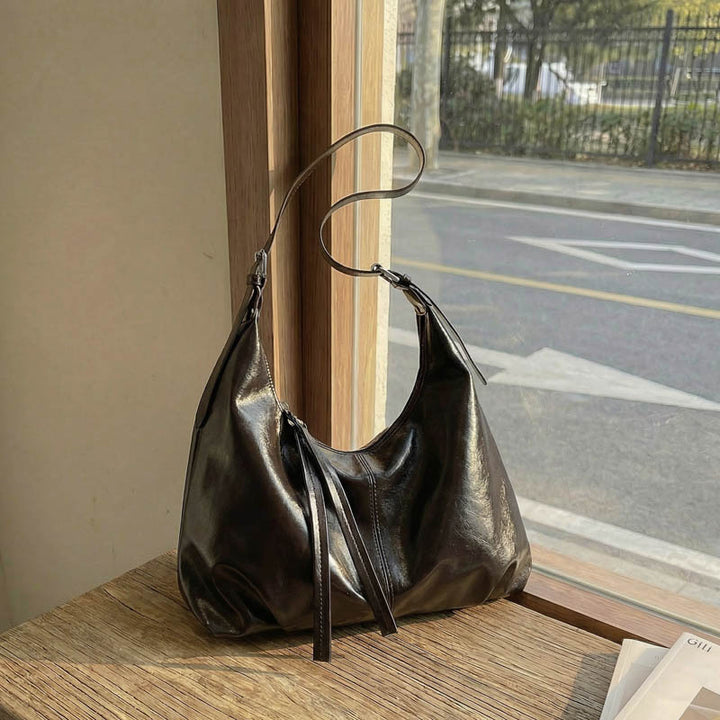 WoLuxurious Soft Leather Shoulder Bag Bowlift