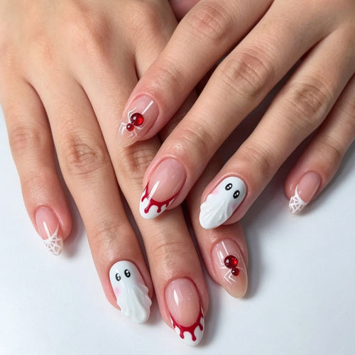 Creative Halloween Themed Press-On Nail Set Bowlift