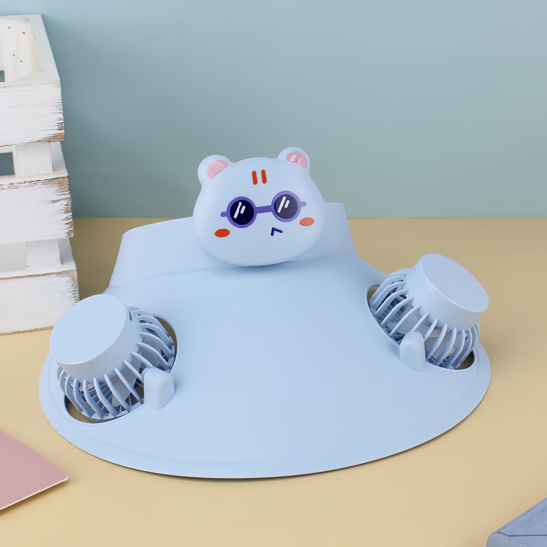 Ladies Comfortable Table Fan with Playful Design Bowlift