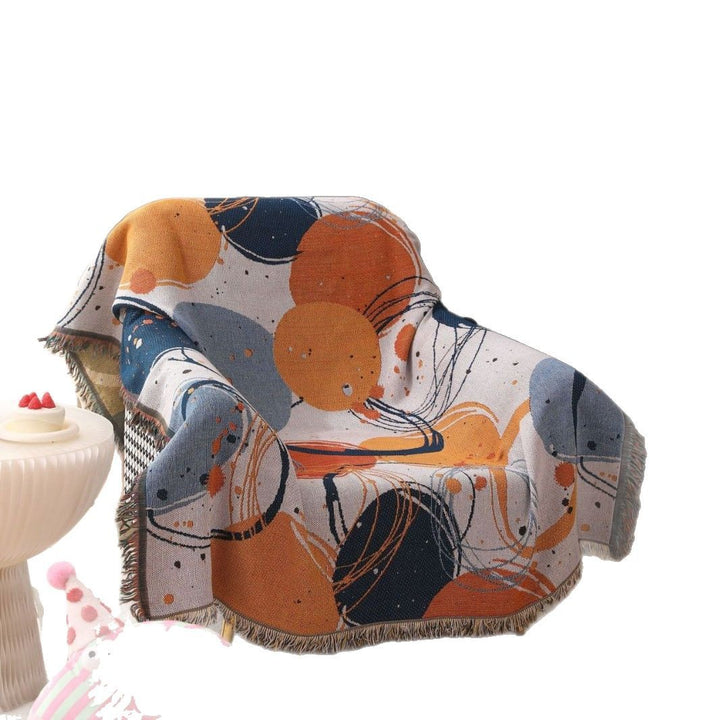 Abstract Art Textured Throw Blanket