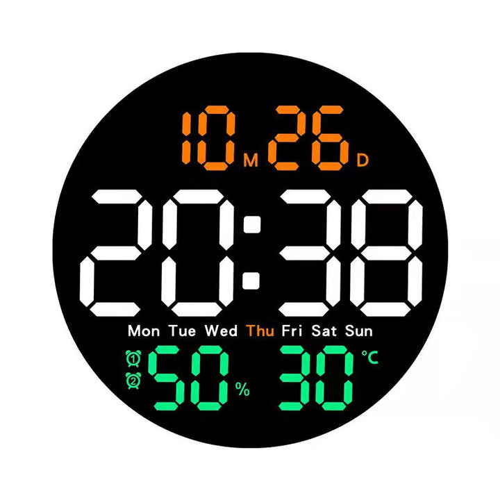 Digital Multifunction Alarm Clock with Temperature and Hygrometer Display Bowlift