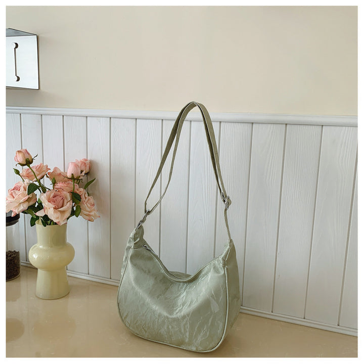 Contemporary Soft Leather Shoulder Bag Bowlift