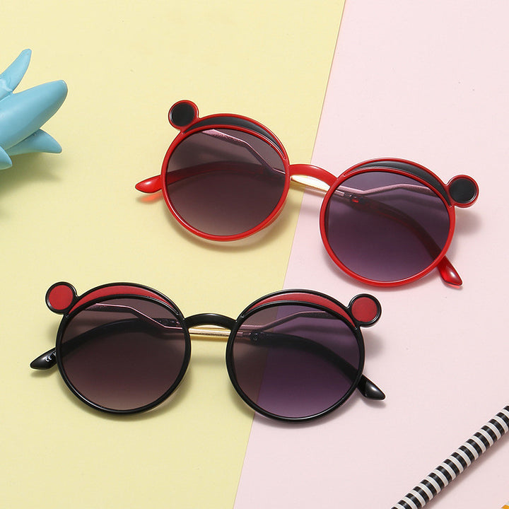 Women Fashion-Round Sunglasses with Innovative Frame and Colored Lenses Bowlift