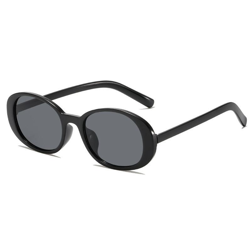 Retro-Inspired Oval Frame Sunglasses Bowlift