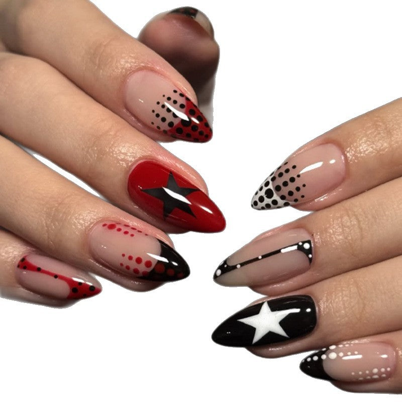 Artificial nails with modern star design Bowlift