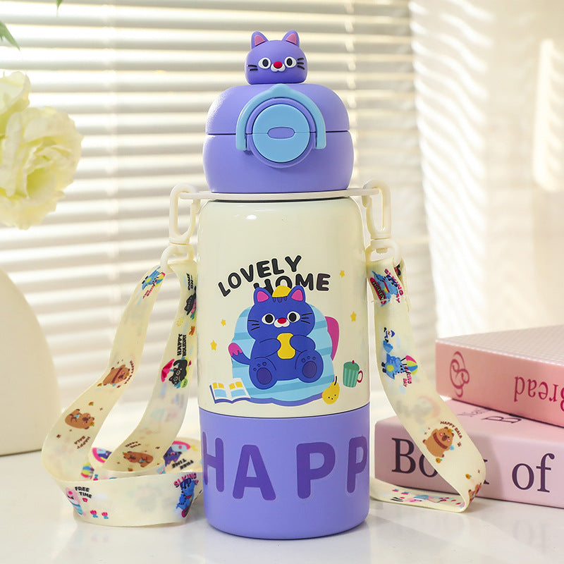 Ladies Insulated Water Bottle with Animal-Friendly Design Bowlift