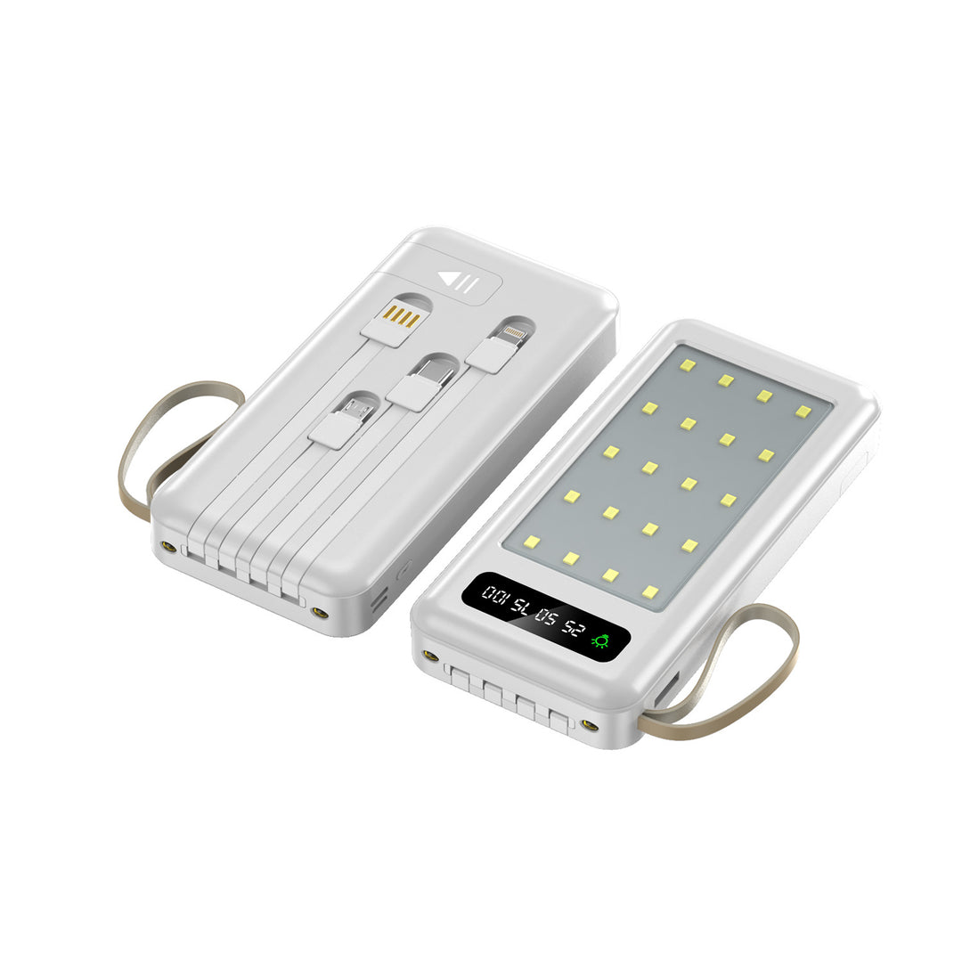 Portable power bank with multifunctional USB-C charging cable Bowlift