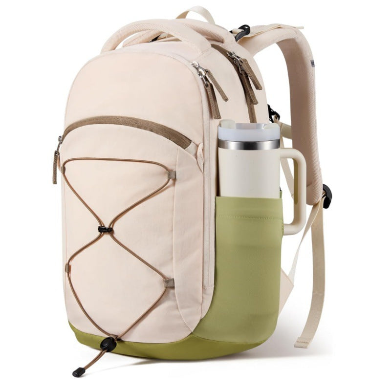 Multifunctional backpack with drink compartment and elastic lacing Bowlift