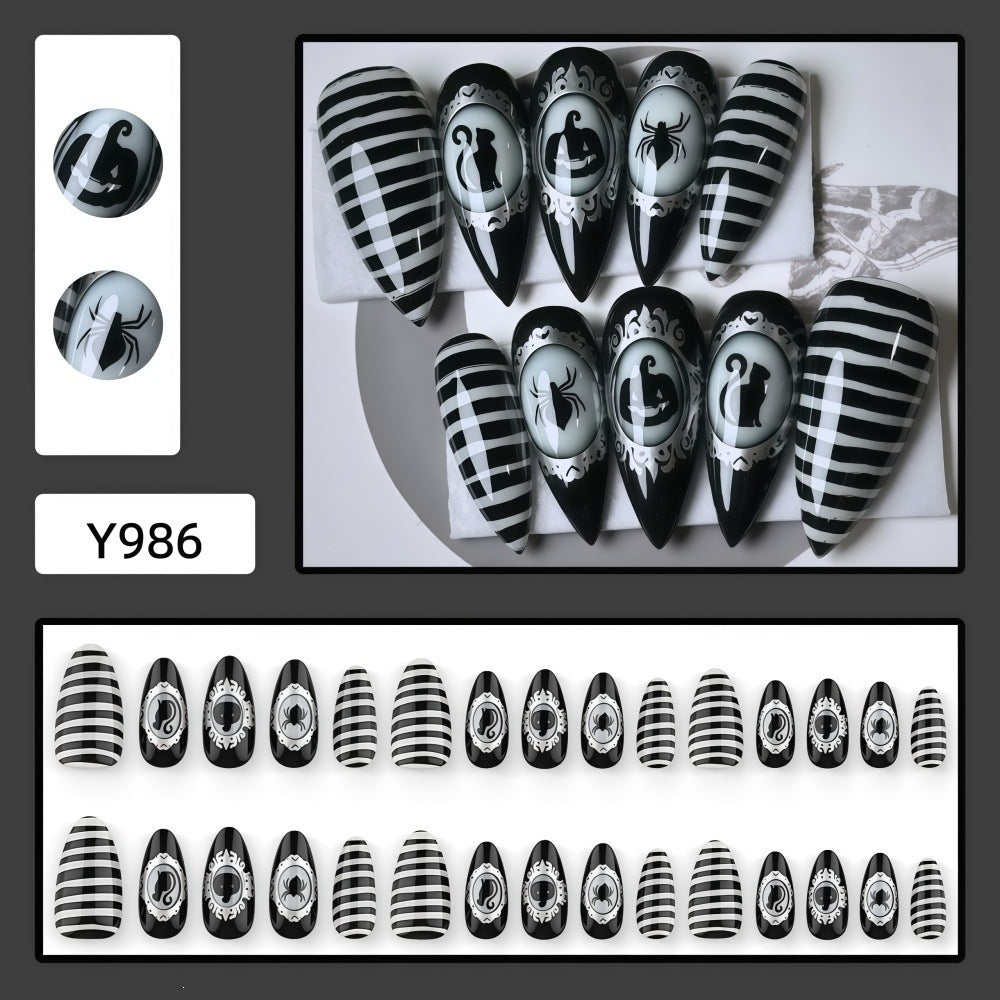 Creative nail art set with spooky designs Bowlift