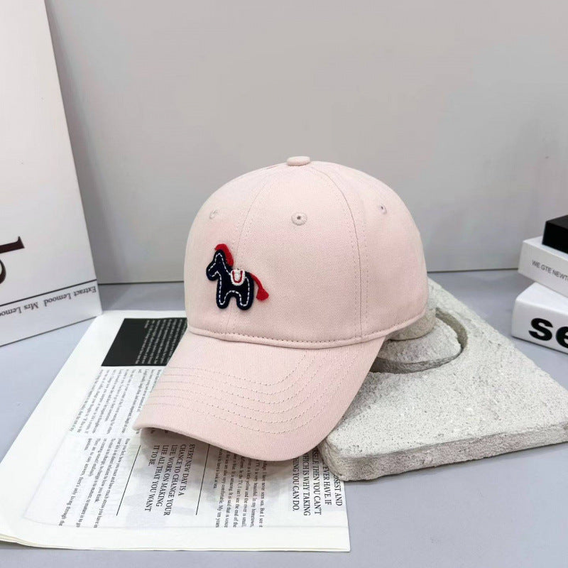 Women's Playful Embroidered Pony Baseball Cap Bowlift