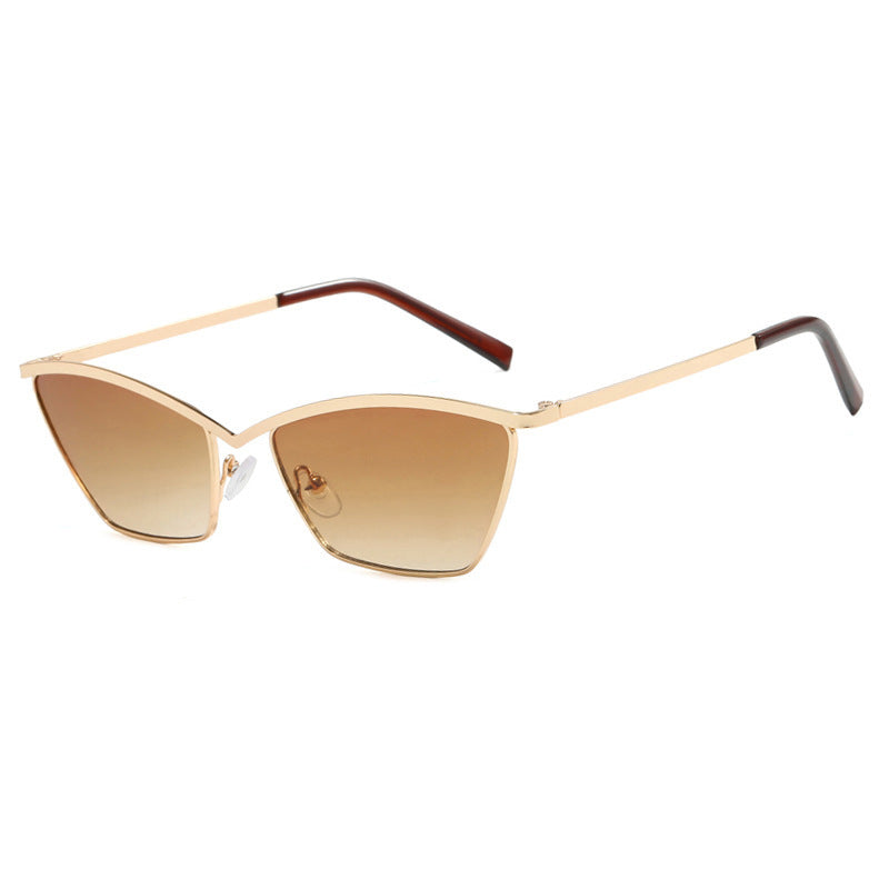 Women's fashionable Cat-Eye sunglasses with elegant metal frame Bowlift