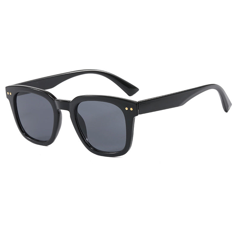 Women's Square Sunglasses with Modern Transparent Frame and UV Protection Bowlift
