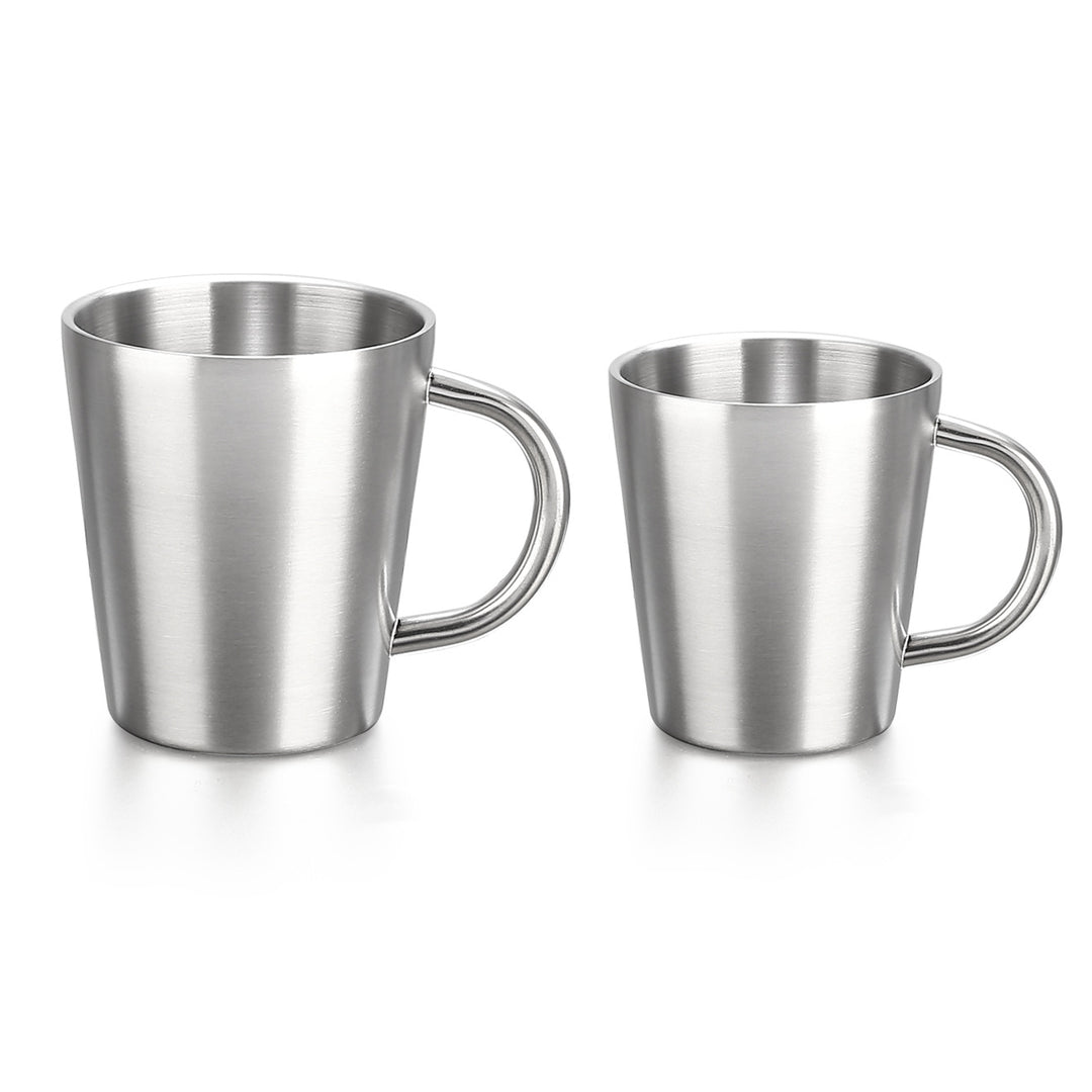 Brushed Stainless Steel Double-Wall Insulated Tumbler Cup Bowlift
