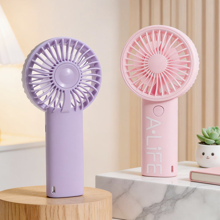 Ladies Portable USB Hand Fan with Flexible Use Bowlift
