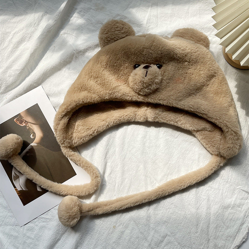 Plush Animal-Themed Hooded Hat