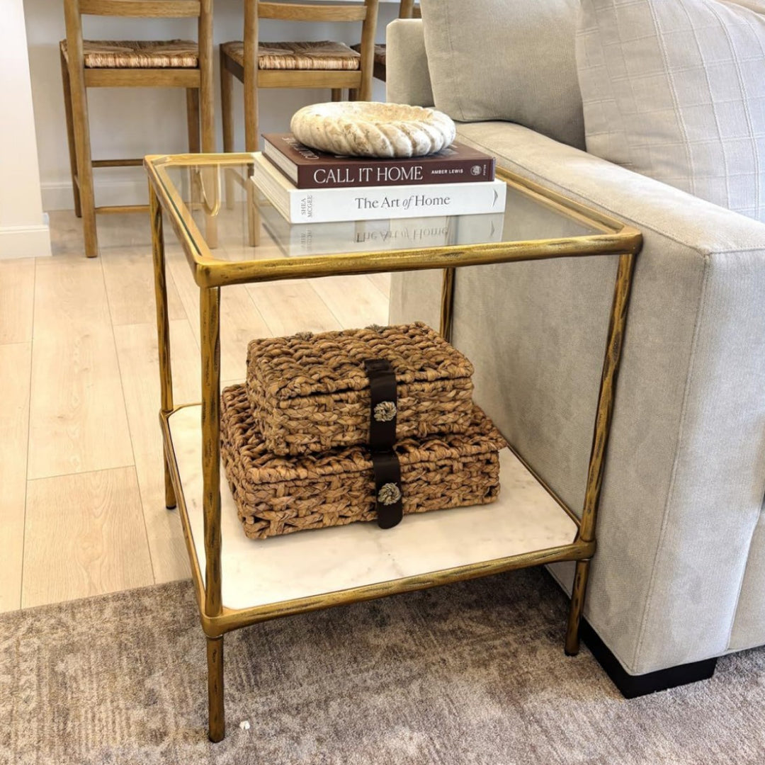 Handcrafted Storage Box Made of Braided Natural Material Bowlift