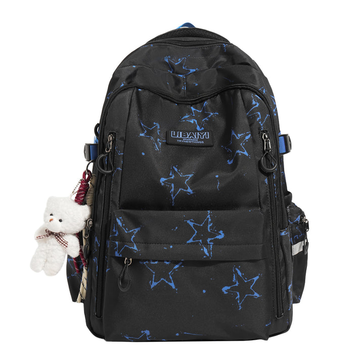 Multi-Functional Star-Patterned Backpack Bowlift