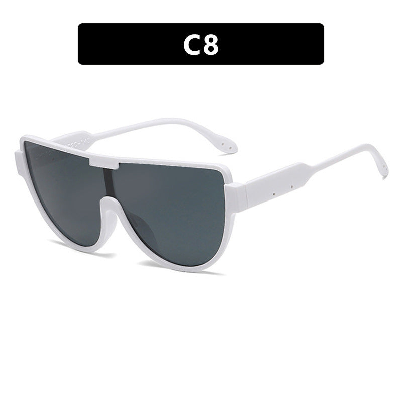 Women’s Fashion Sunglasses with Futuristic Shield Design Bowlift