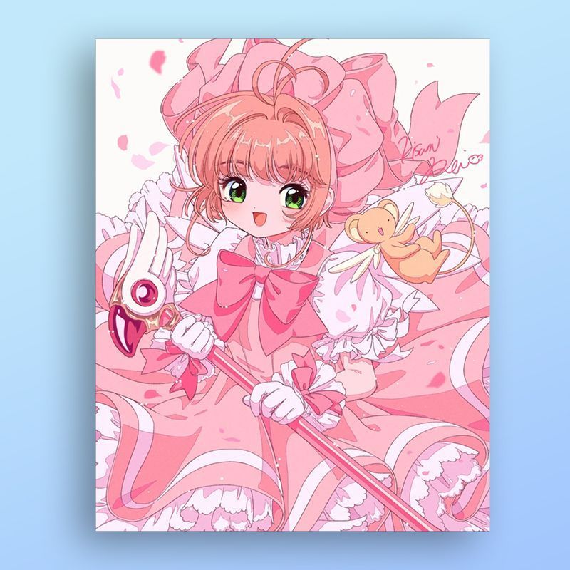 Anime-Inspired Illustration Art Print Bowlift