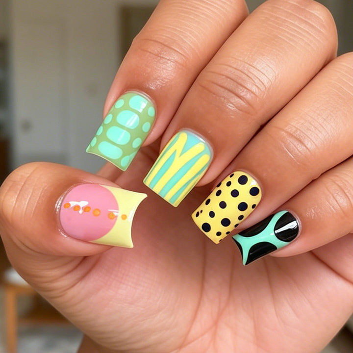 Creative Geometric Nail Art Tips Bowlift