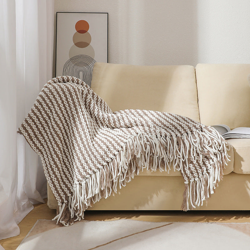 Textured Weave Throw Blanket