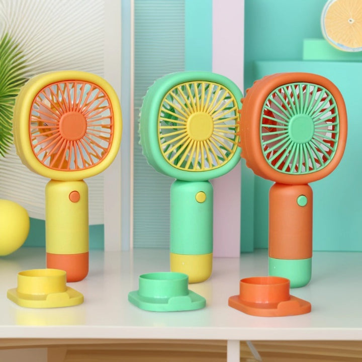 Unisex Handheld Fan with ergonomic design and practical stand function Bowlift
